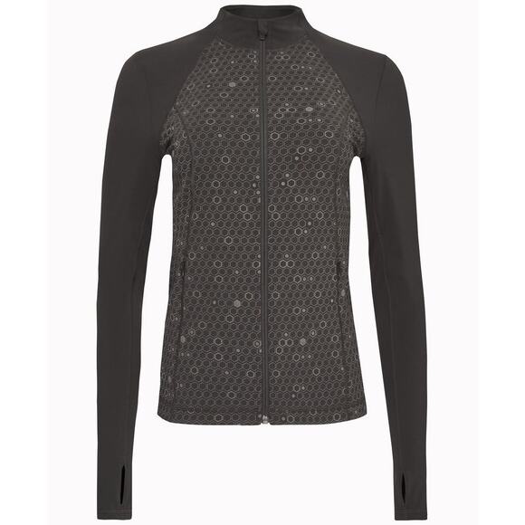 NWT SWEATY BETTY XXS Power Workout Zip Through Jacket Reflective Gray - Picture 4 of 13